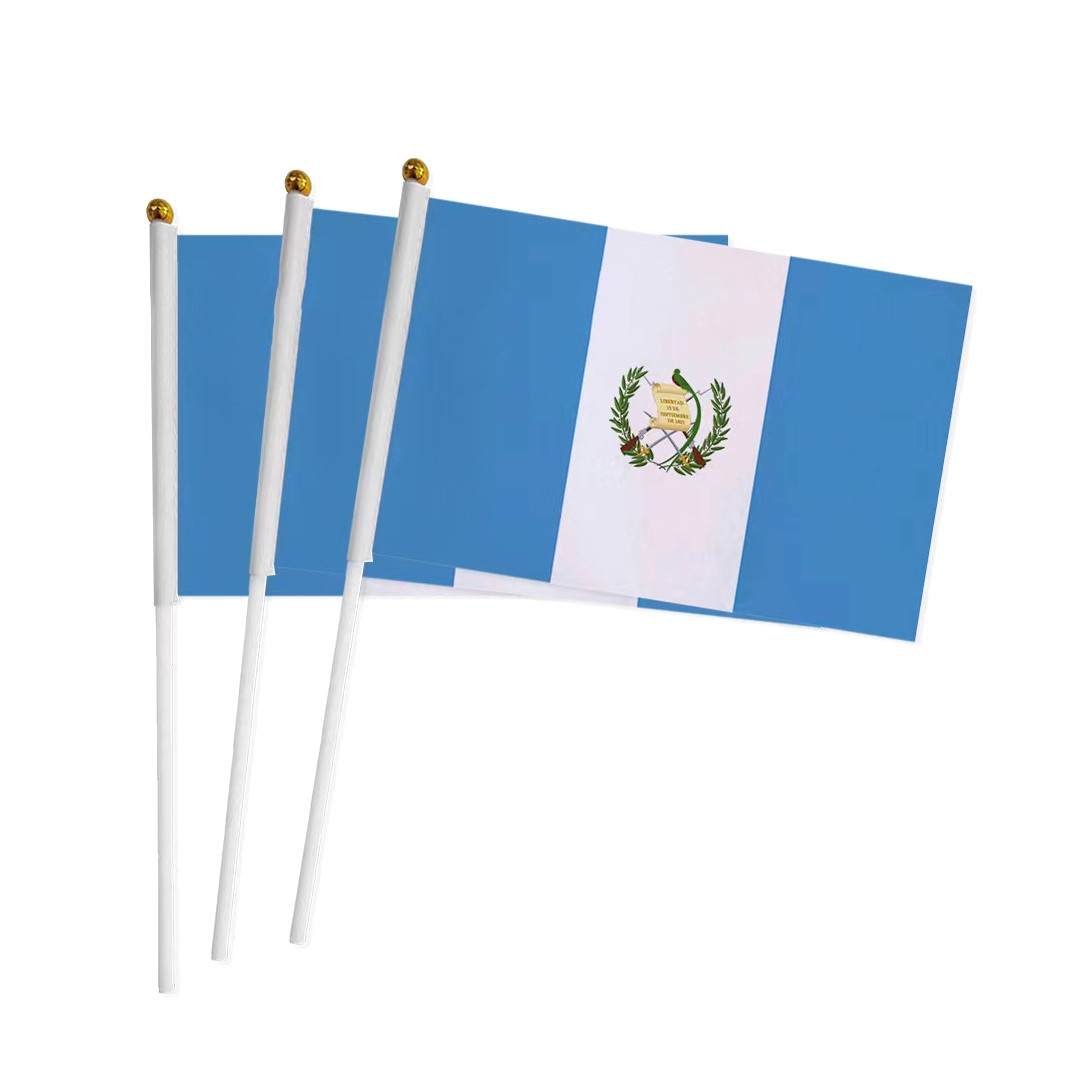 30*30cm High Quality Traffic Warning Flag Vinyl Highway Hand Held Safety Flag With 60cm Wooden Pole